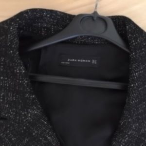 Zara tweed long jacket size Medium